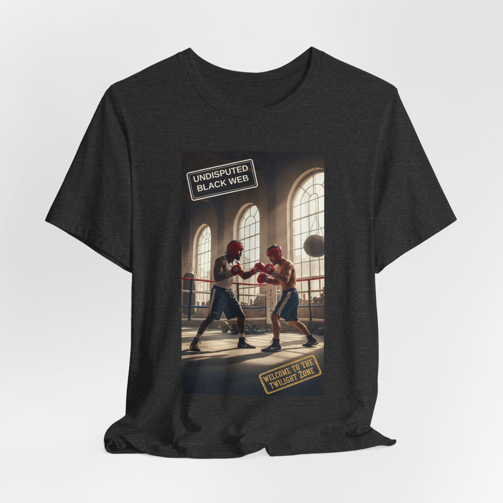 Undisputed Black Web Twilight Zone Cathedral Gym Tee