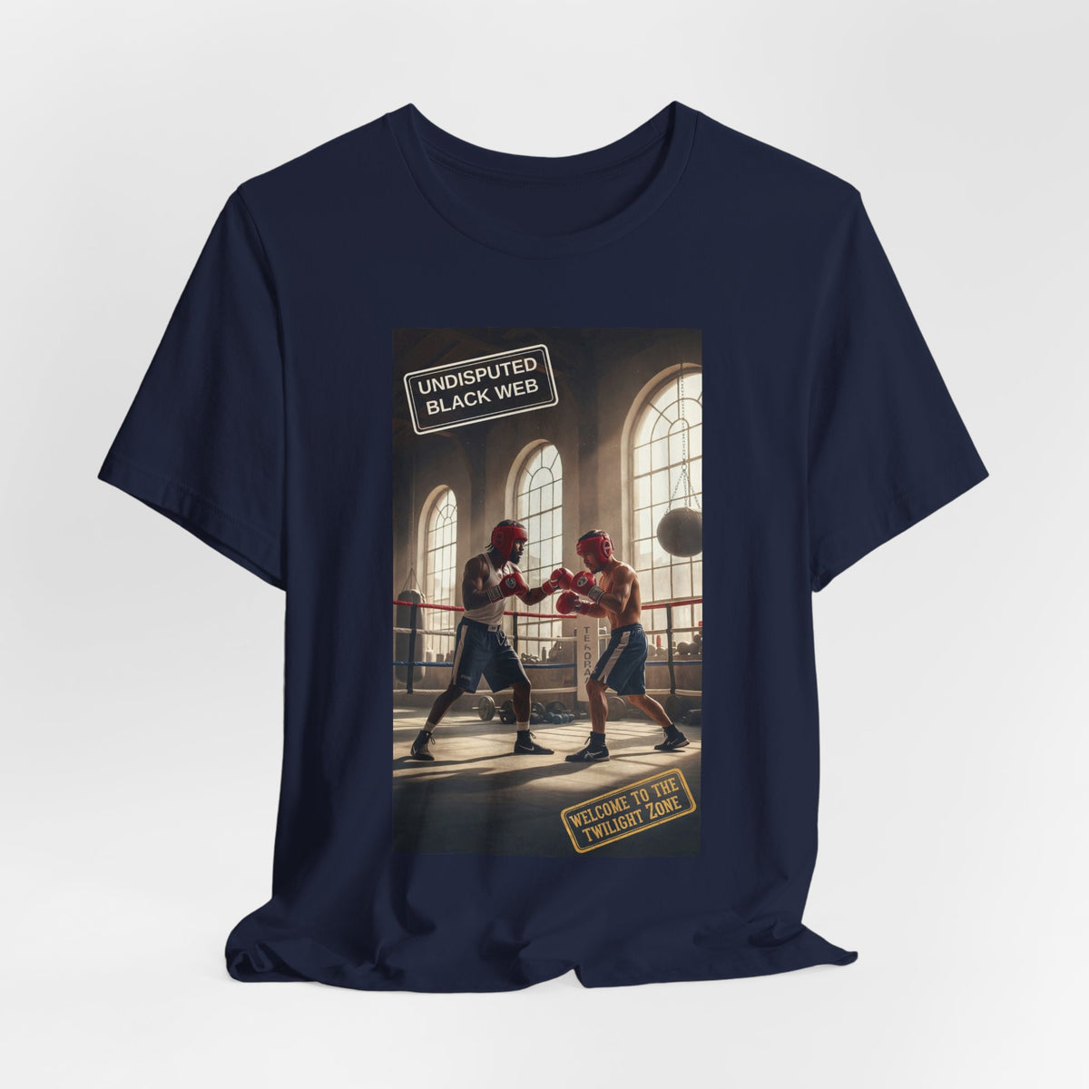 Undisputed Black Web Twilight Zone Cathedral Gym Tee