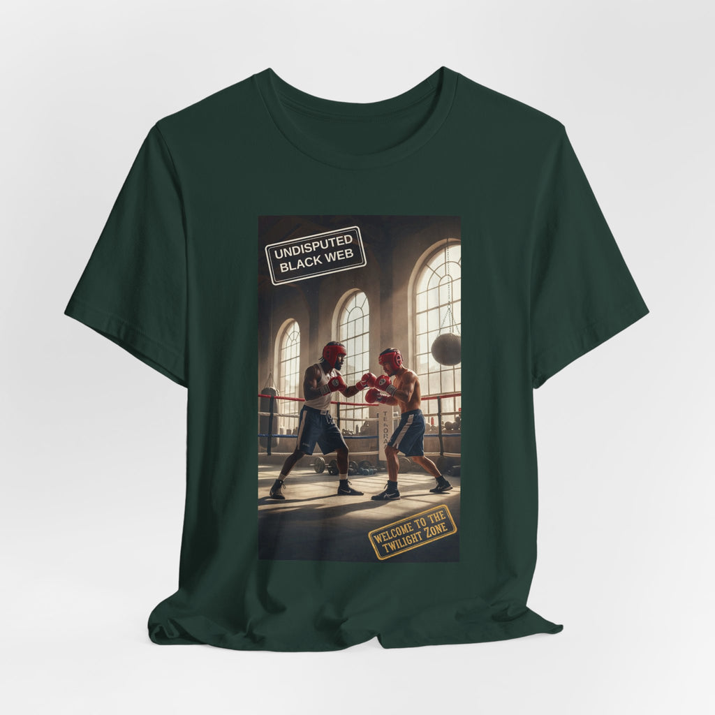 Undisputed Black Web Twilight Zone Cathedral Gym Tee
