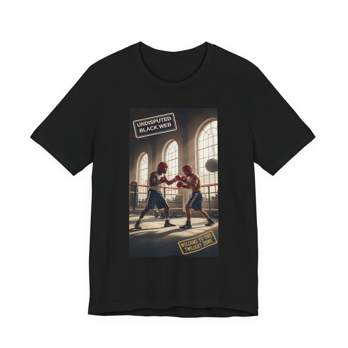 Undisputed Black Web Twilight Zone Cathedral Gym Tee