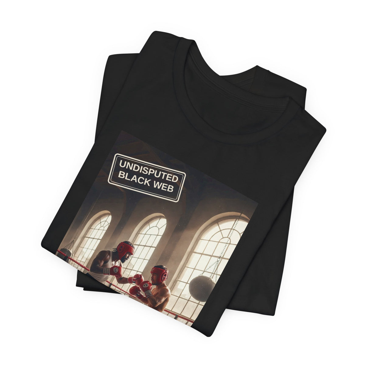 Undisputed Black Web Twilight Zone Cathedral Gym Tee