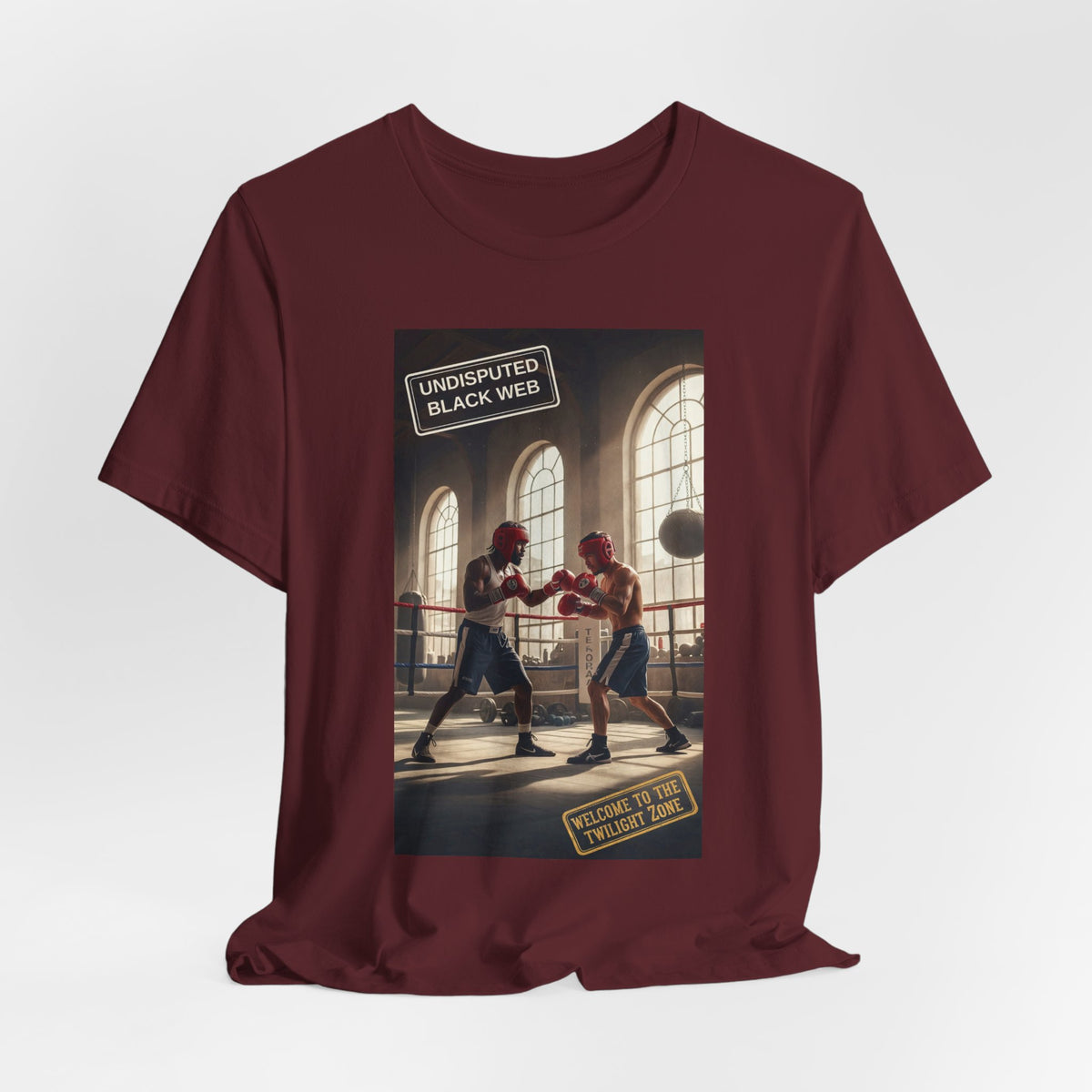 Undisputed Black Web Twilight Zone Cathedral Gym Tee